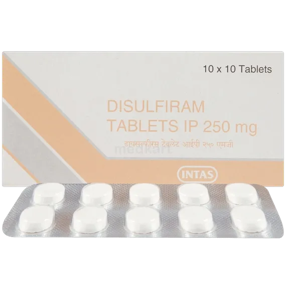 disulfiram 250mg tablet 10's